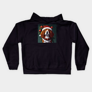 Dog in Christmas Mood Kids Hoodie